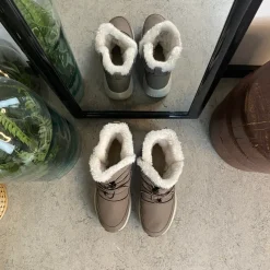 CMP Knyster - Hallux Valgus|Diabetes Fødder*Vandafvisende beige vinterstøvle fra med elastiksnøre