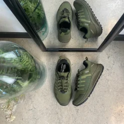 Green Comfort Knyster - Hallux Valgus|Hælsporer*Vandtæt dame vandresko i olivengrøn fra