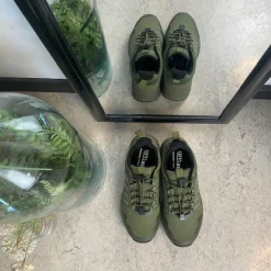 Green Comfort Knyster - Hallux Valgus|Hælsporer*Vandtæt dame vandresko i olivengrøn fra