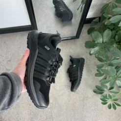 Green Comfort Overgangssko|Sko Til Brede Fødder Og Høj Vrist*Vandtæt dame vandresko i sort fra