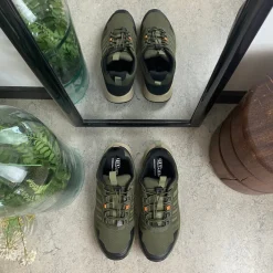 Green Comfort Knyster - Hallux Valgus|Leddegigt*Vandtæt herre vandresko i grøn fra