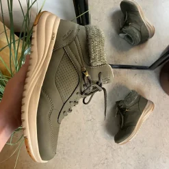 Skechers Grønne Støvler|Vinterstøvler Damer*Vandtæt slip-in vinterstøvle fra