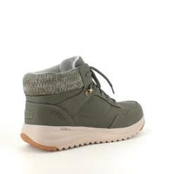 Skechers Grønne Støvler|Vinterstøvler Damer*Vandtæt slip-in vinterstøvle fra