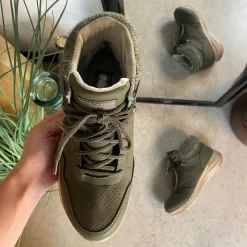 Skechers Grønne Støvler|Vinterstøvler Damer*Vandtæt slip-in vinterstøvle fra