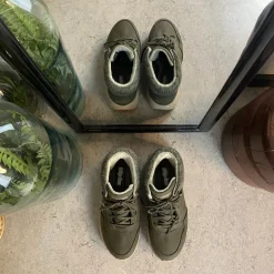 Skechers Grønne Støvler|Vinterstøvler Damer*Vandtæt slip-in vinterstøvle fra