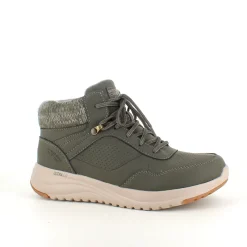 Skechers Grønne Støvler|Vinterstøvler Damer*Vandtæt slip-in vinterstøvle fra