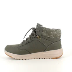 Skechers Grønne Støvler|Vinterstøvler Damer*Vandtæt slip-in vinterstøvle fra