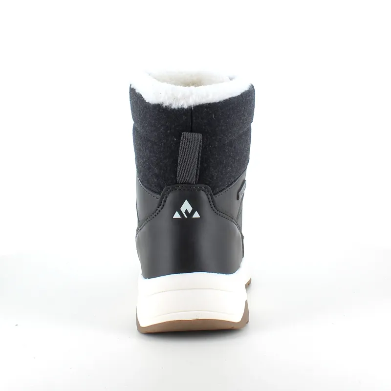 Whistler Billige Vinter Støvler|Vinterstøvler Damer*Vandtæt, sort vinterstøvle med fleece for