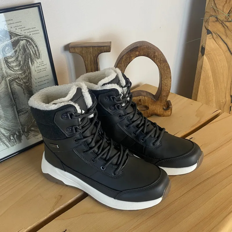 Whistler Billige Vinter Støvler|Vinterstøvler Damer*Vandtæt, sort vinterstøvle med fleece for