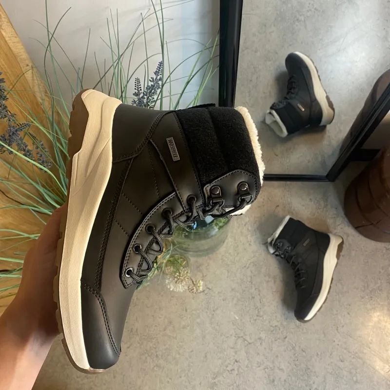 Whistler Billige Vinter Støvler|Vinterstøvler Damer*Vandtæt, sort vinterstøvle med fleece for