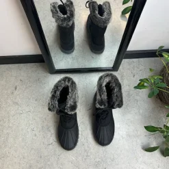 Sygeplejebutikken Billige Vinter Støvler|Vinterstøvler Damer*Vinterstøvle med vandtæt gummimembran nederst på støvlen