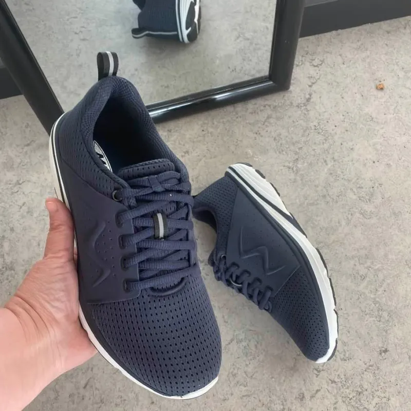 MBT Sko Til Brede Fødder Og Høj Vrist|Kondi Sko*Wave fra i navy