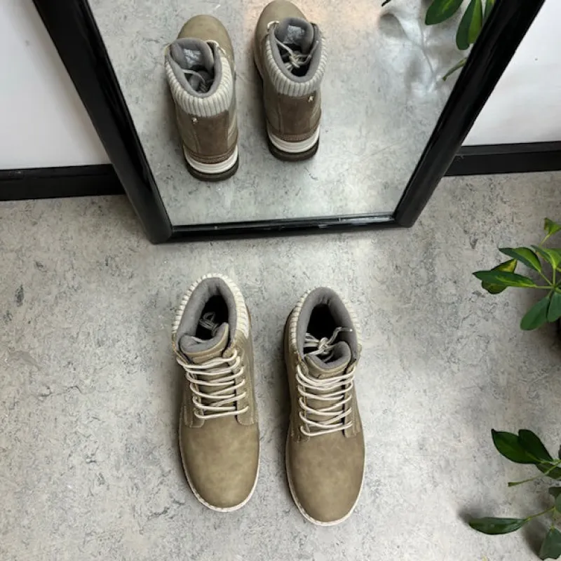 Whistler Billige Vinter Støvler|Vinterstøvler Damer*beige vinterstøvle med let foer og smarte detaljer