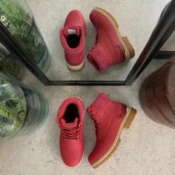 Whistler Vinterstøvler Damer|Billige Vinter Støvler*rød vinterstøvle med let foer og smarte detaljer